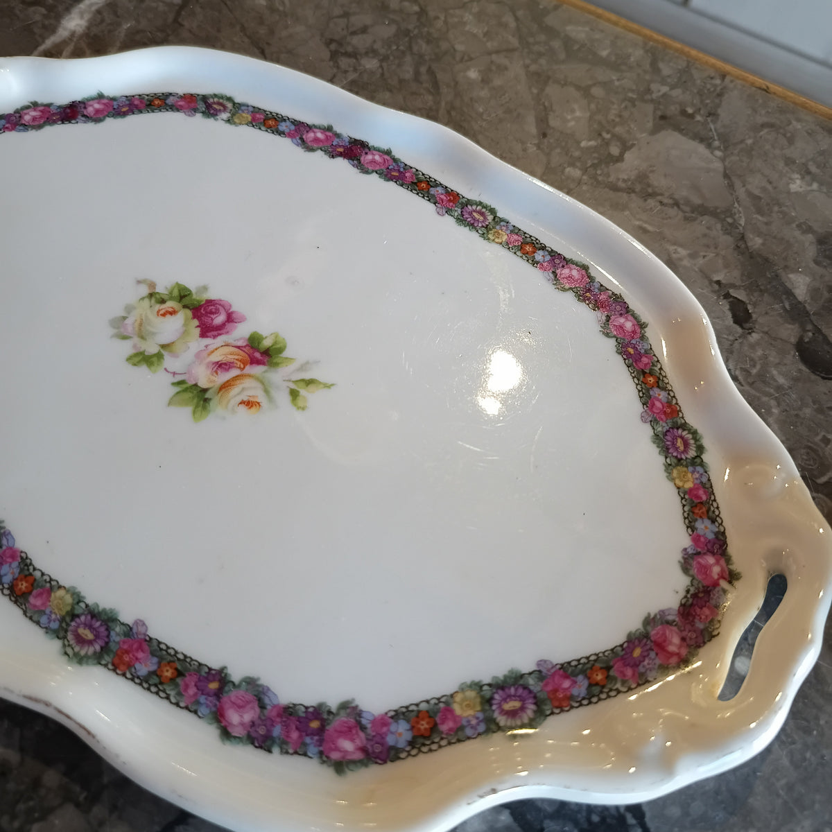 Set/2 Tazzine* C/piattini + Lattiera, Zuccheriera, Caffettiera E Vassoio St. Jugendstil Inizio Xx Sec.