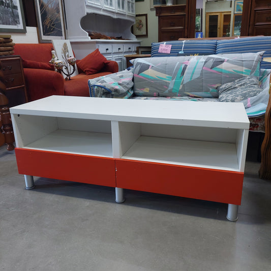 Portatv Basso Bianco 2/c Rossi Cm120x40x49h