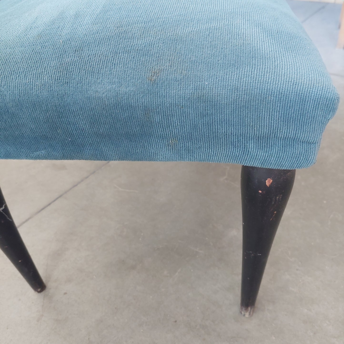 Pouf Legno * / Tessuto Anni 60 Cm50x40x40h