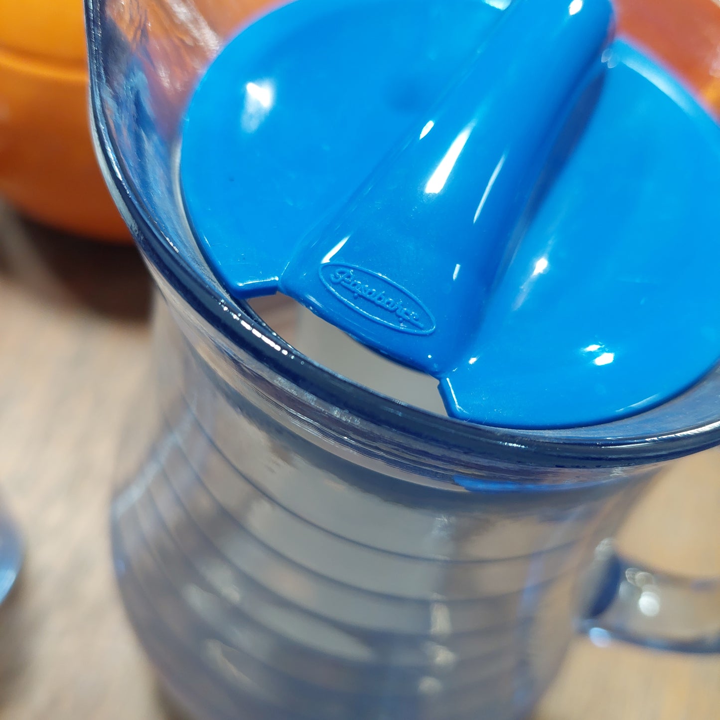 Set/caraffa + 4 Bicchieri Bibita Vetro Blu