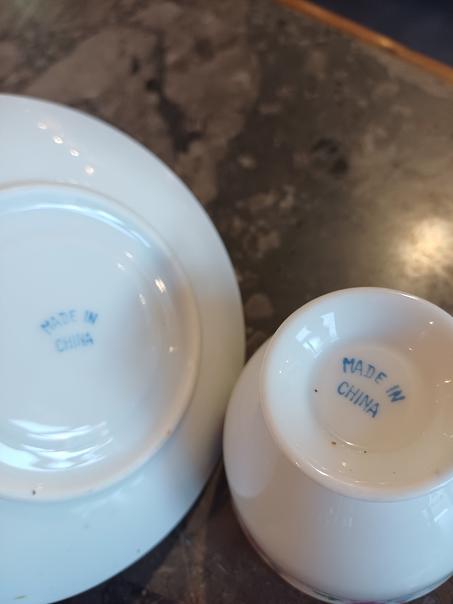 Tazza Da The Con Piattino Porcellana Cinese