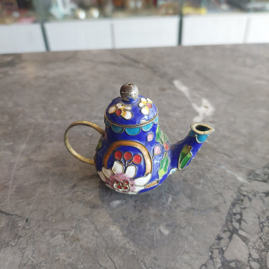 Mini Caffettierina Cloisonnè Cinese Smaltato