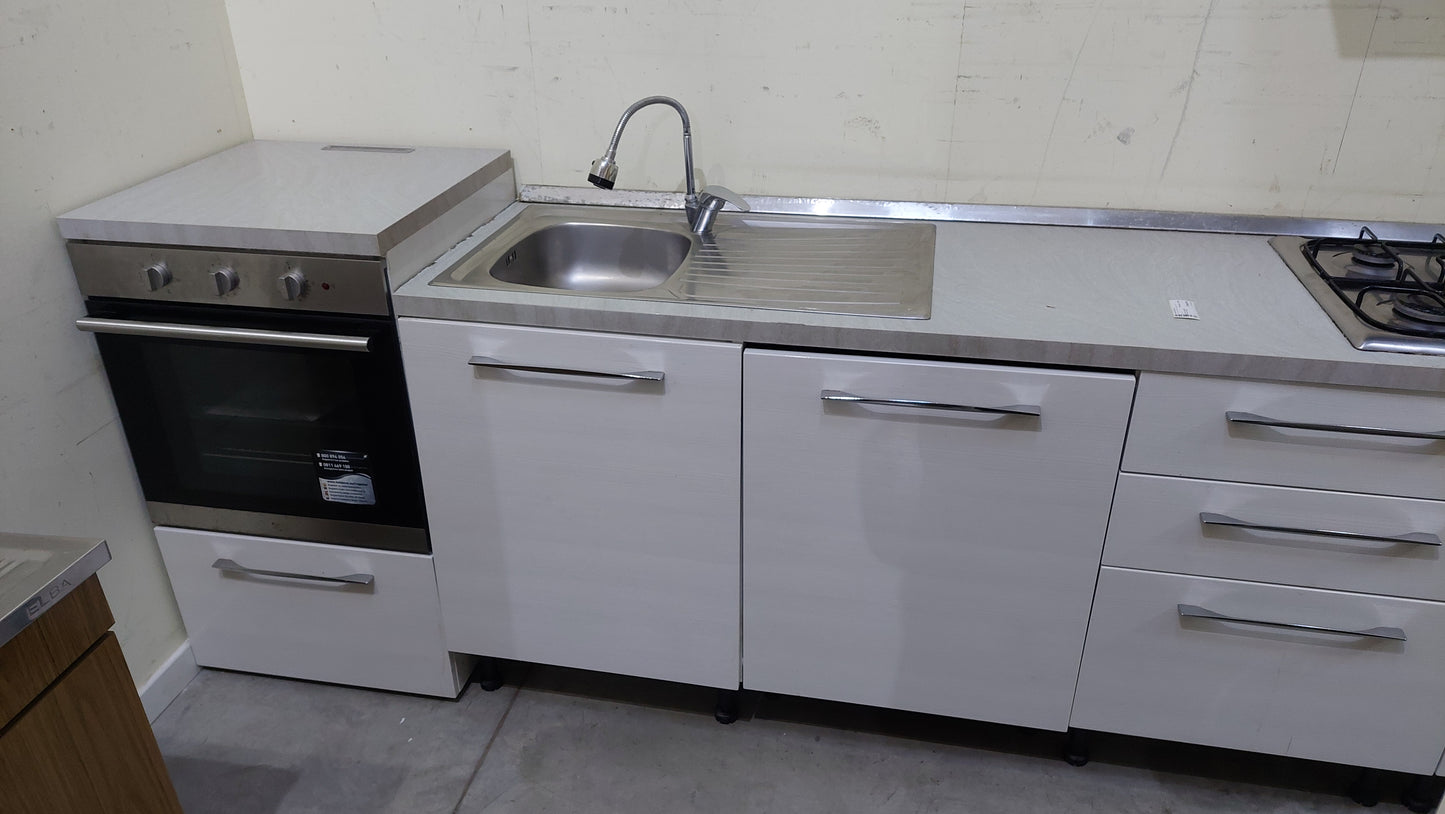 Cucina Lineare Bianca Cm360