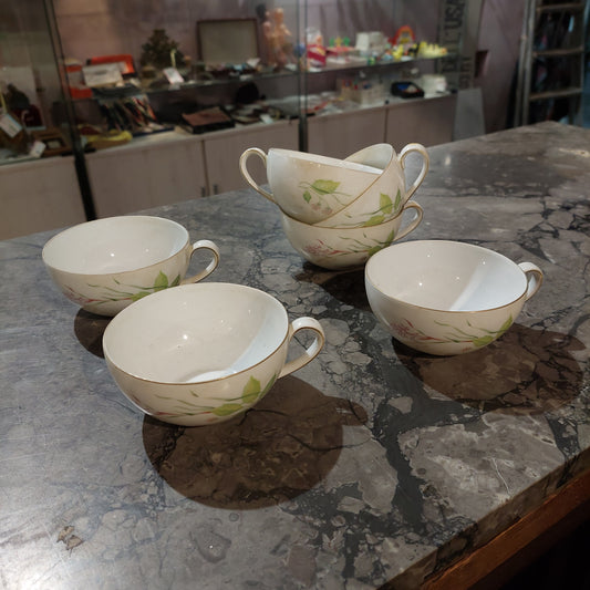 Set/6 Tazze Da The Porcellana Tedesca Schonwald Vintage
