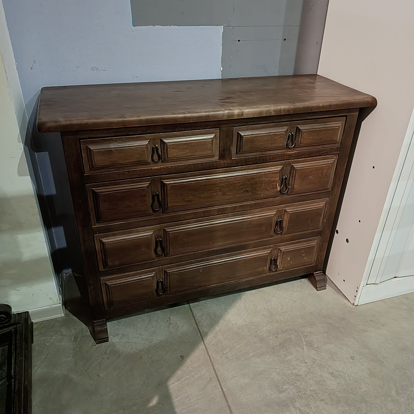 Comò Legno Massello-pino 5/c Cm119x42x90