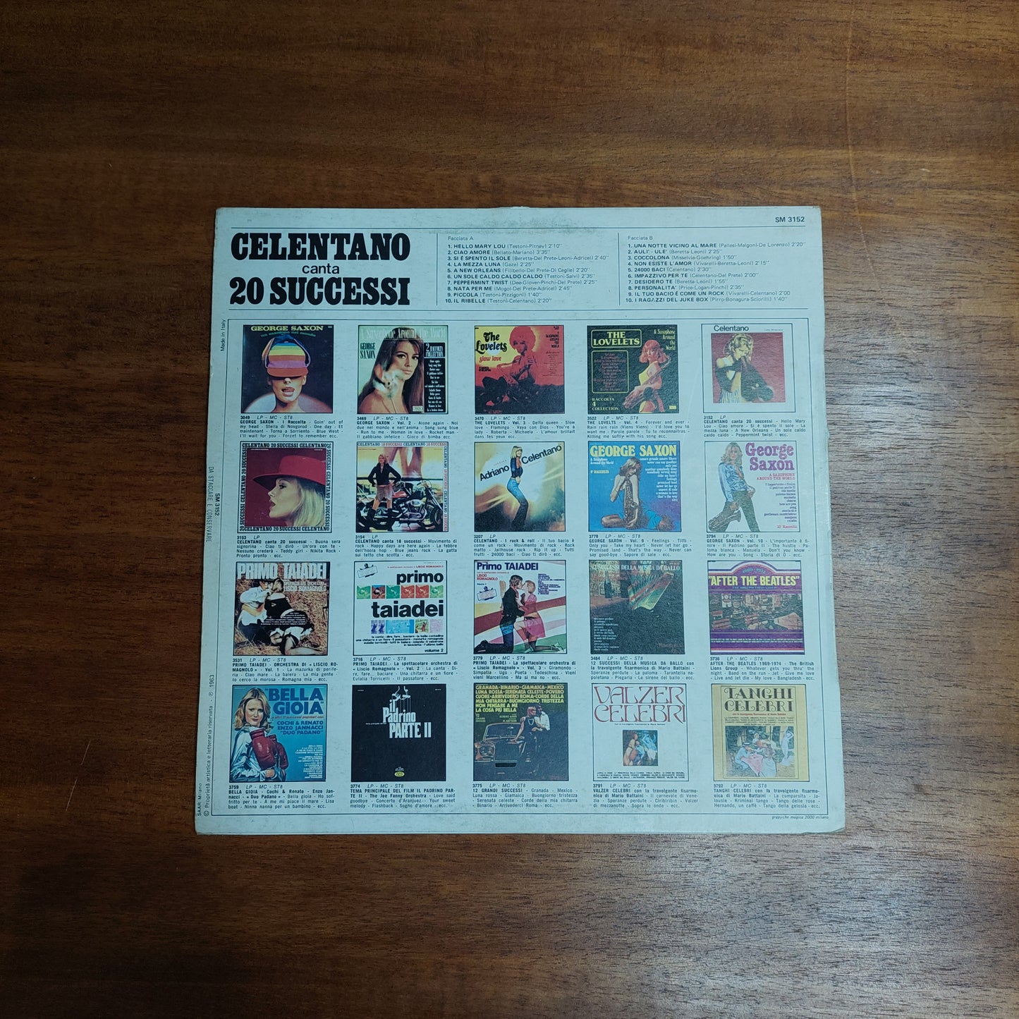 V/adriano Celentano - Canta 20 Successi