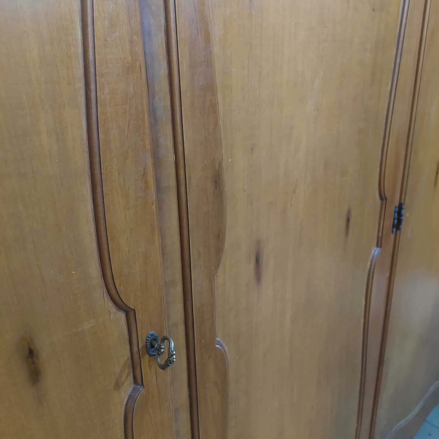 Armadio Noce 4/ante Anni 50 Cm243x64x190h