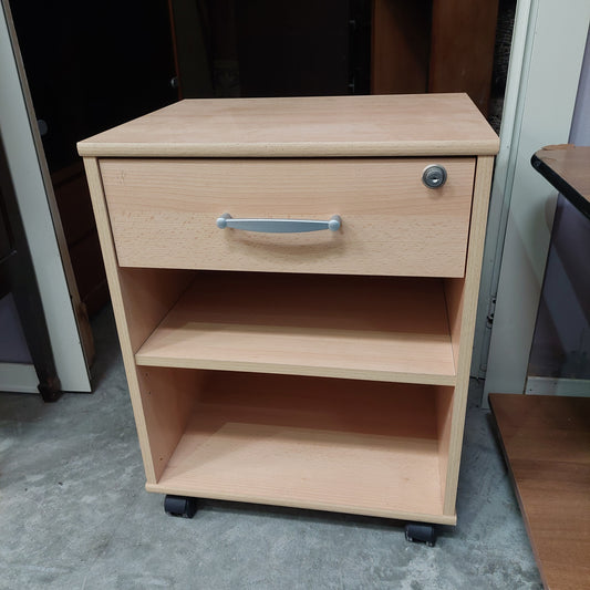 Cassettierina Da Ufficio Con Ruote 1/c Cm46x36x59h