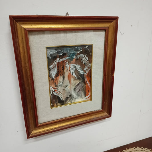 Q/ Sogno Olio Su Tela Di A.sorrentini Cm35x41