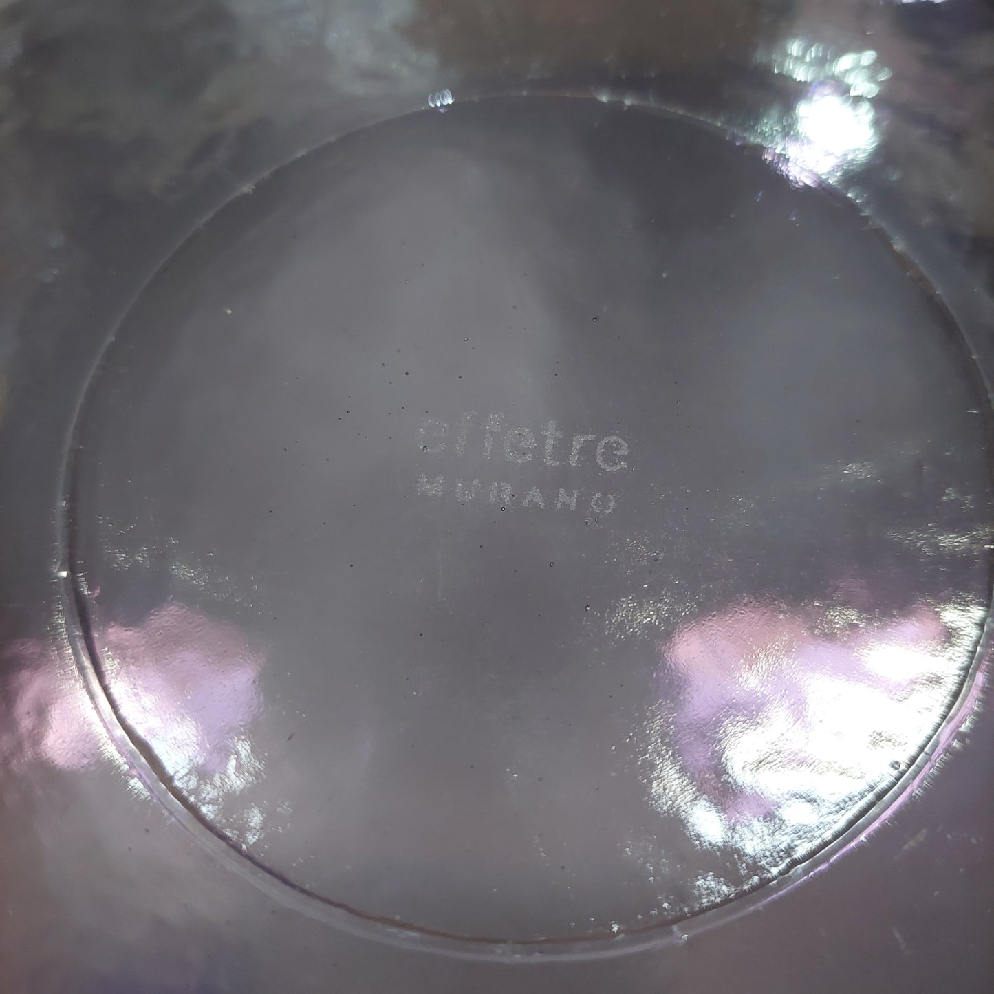 Centrotavola Vetro Di Murano Glicine Effetre D37