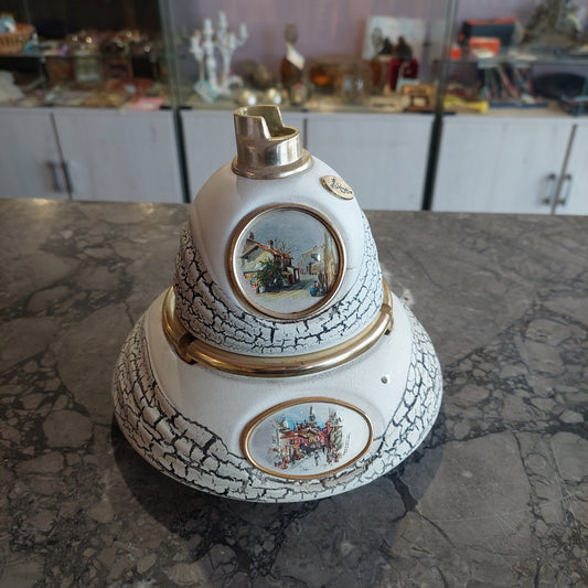 Set/ Posacenere + Porta Accendino Ceramica Vintage