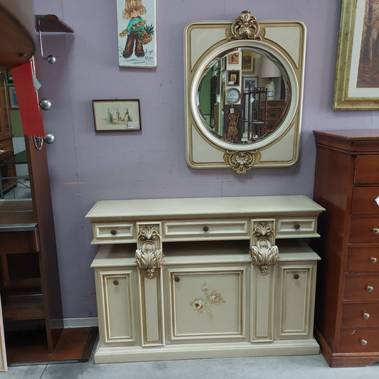 Entratina Con Specchio St. Veneziano Cm126x33x85h