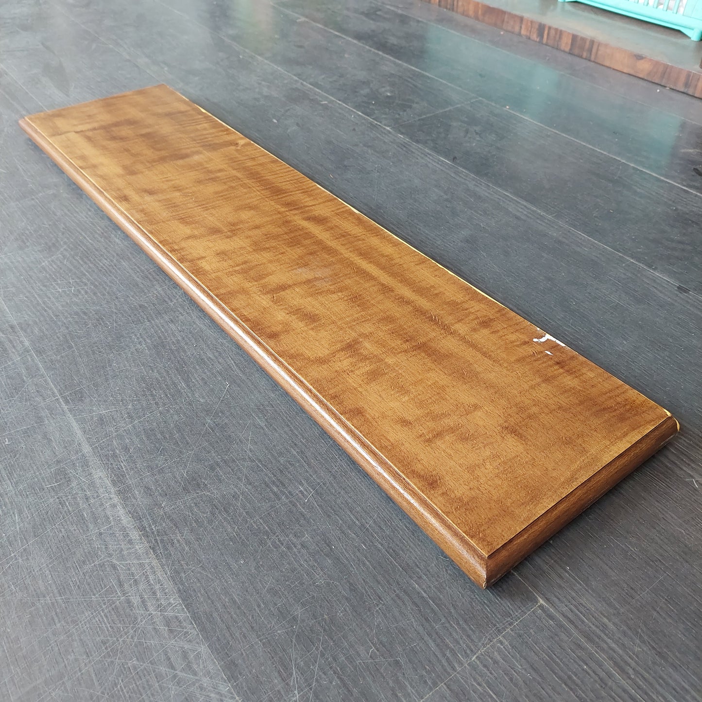 Mensola In Legno Color Noce Cm90x21x3