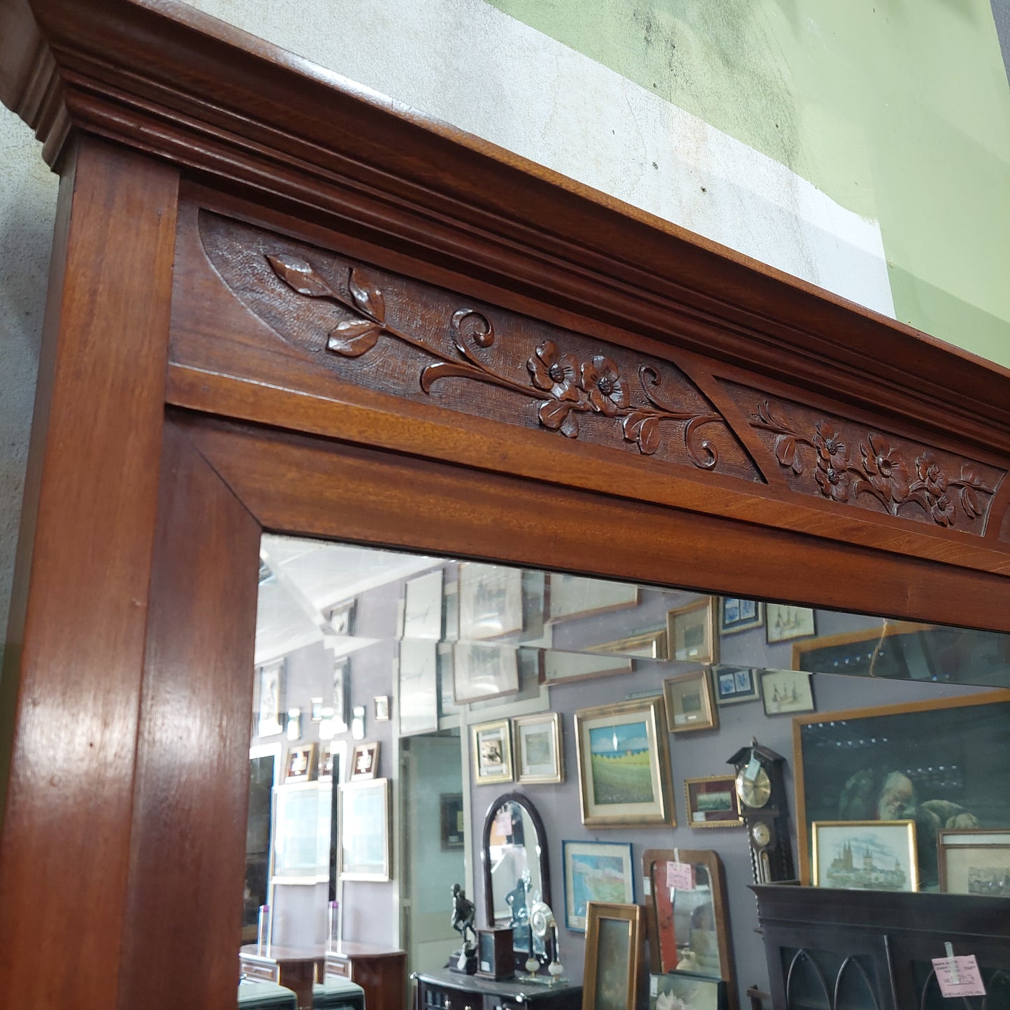 Cassettone Liberty Con Marmo * E Specchio Cm108x46x193h