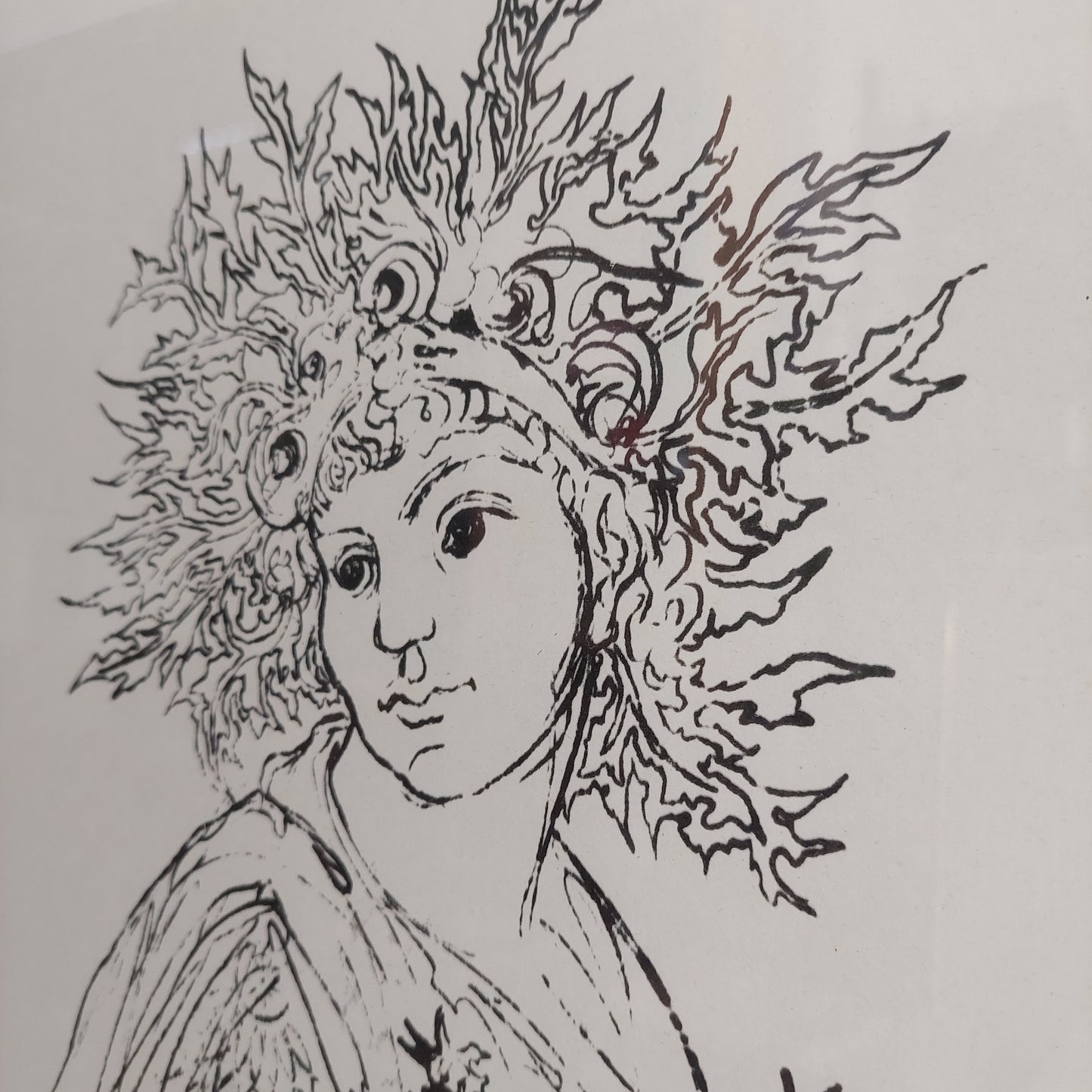 Quadro Litografia Corrado Cagli "proserpina" Cm44x60