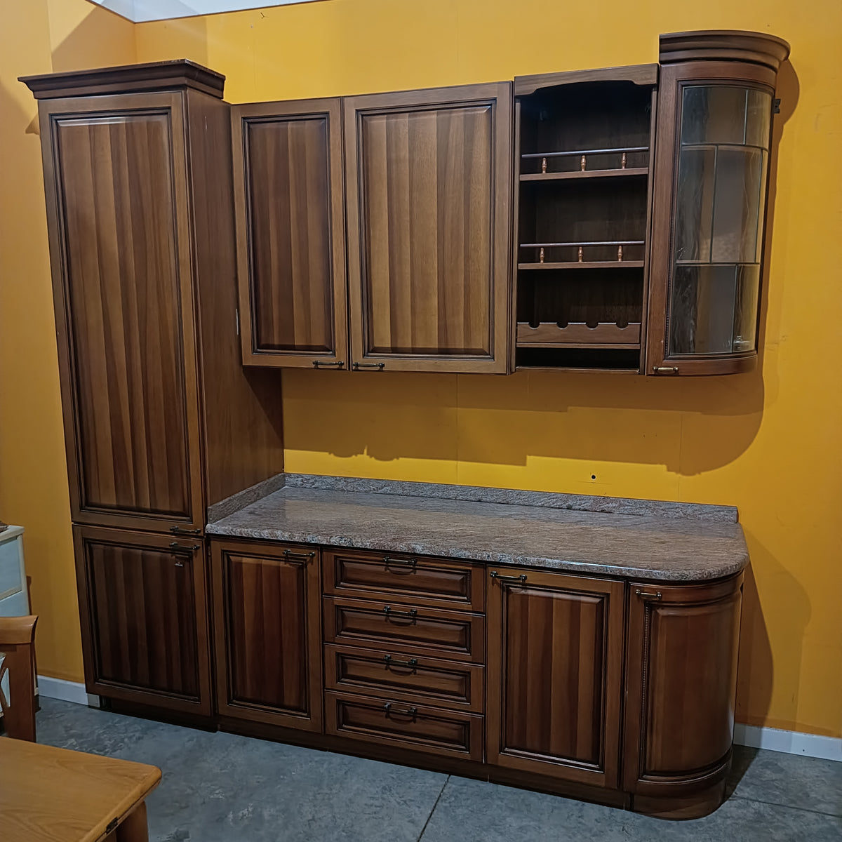 Cucina Berloni Legno Con Marmo Completa