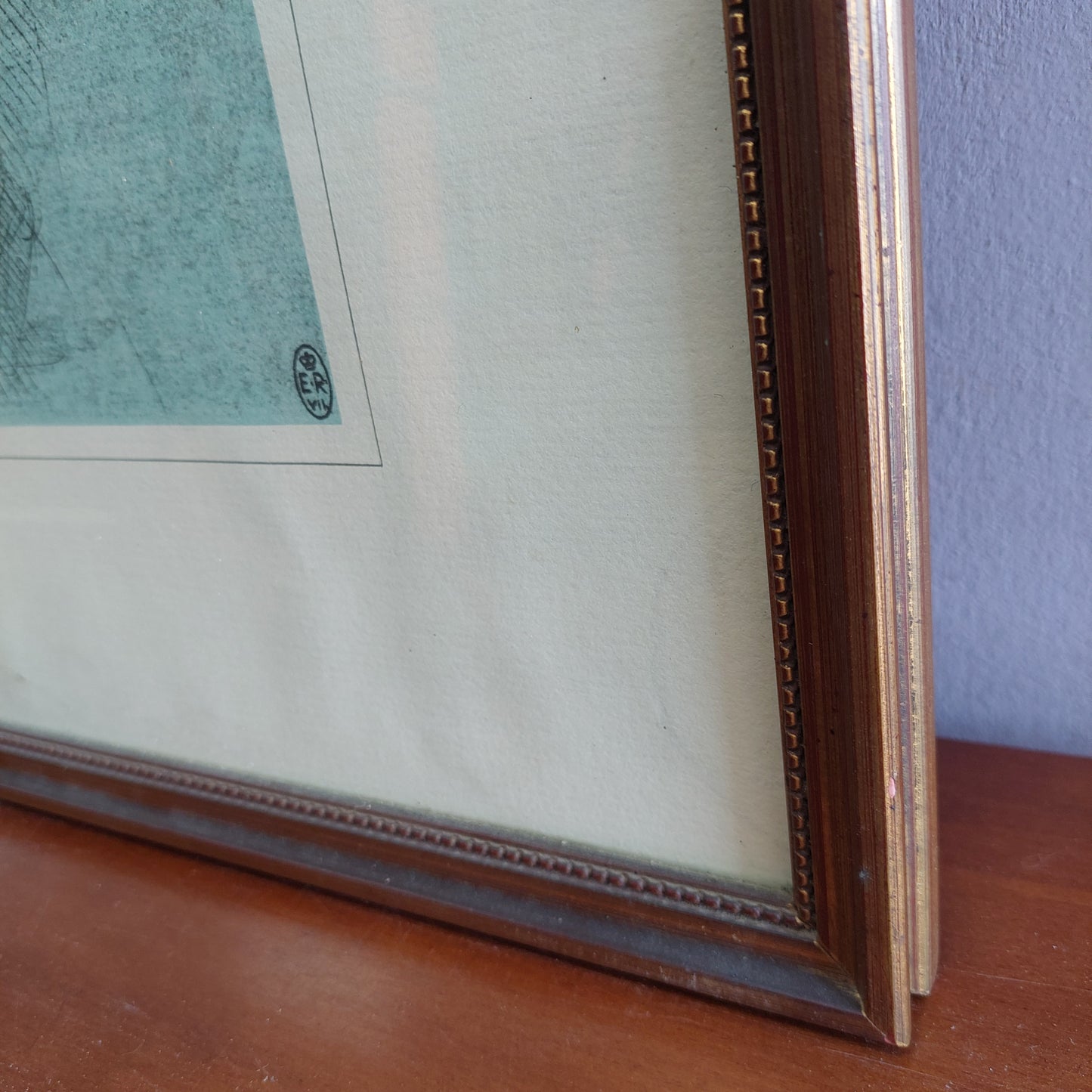 Quadro Stampa Leonardo Da Vinci Cm50x44,5
