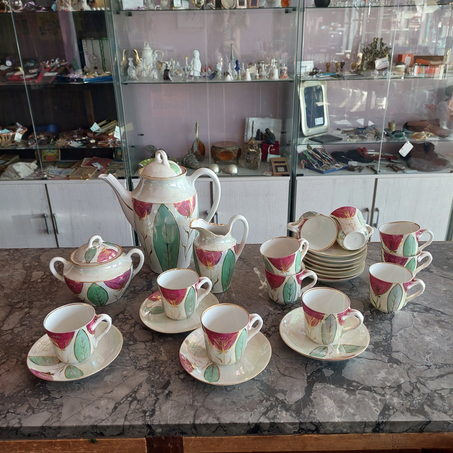 Servizio Caffè Porcellana Richard Ginori Vintage 10 +3