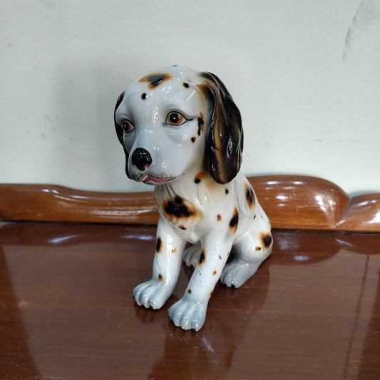 Statuina Cane Porcellana Made In Italy Vintage