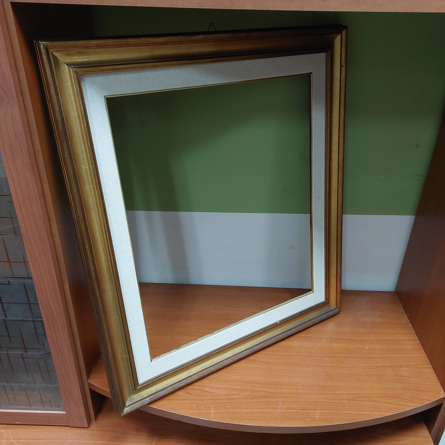 Cornice Legno Dorata Con Passepartout Cm70x80