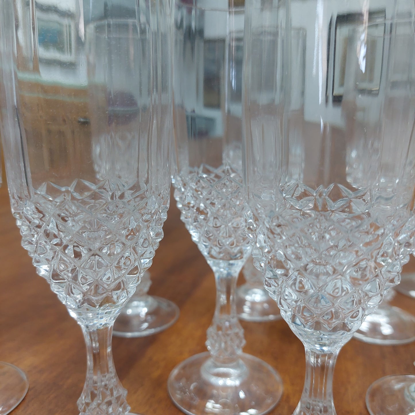 Set/10 Calici Flut Cristallo Molato