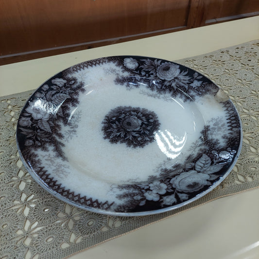 Piatto Da Collezione Porcellana* U & C Sarreguemines Jardiniere