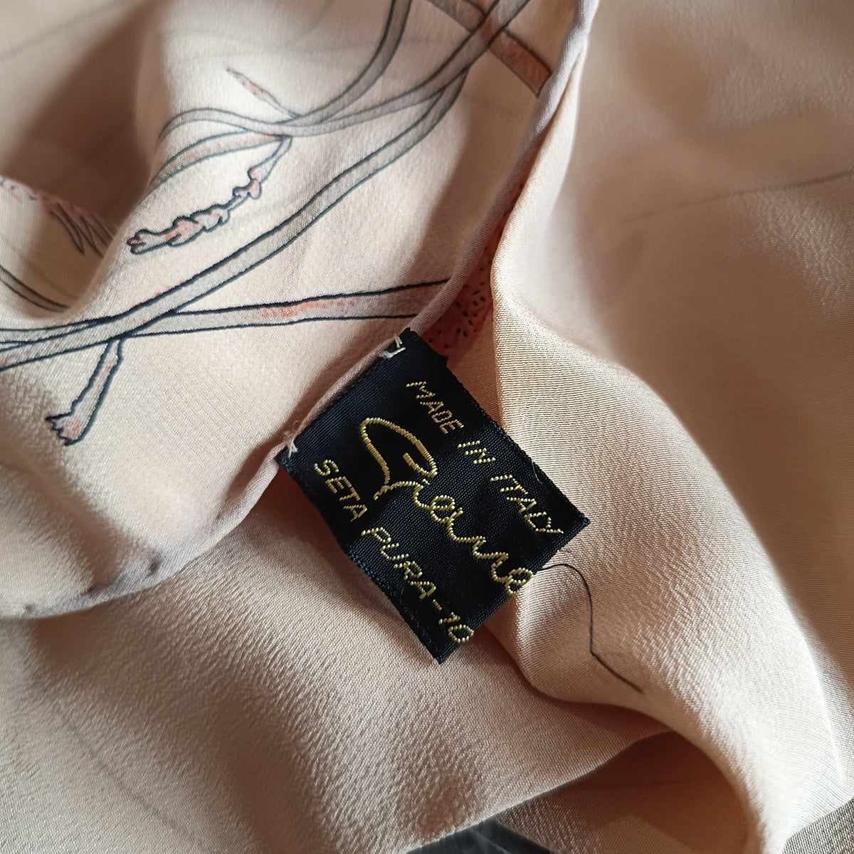 Foulard Seta Soffioni Cm 84x84