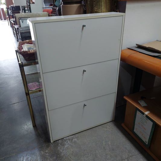 Scarpiera * Bianca 3/ribalte Cm72x16x11h