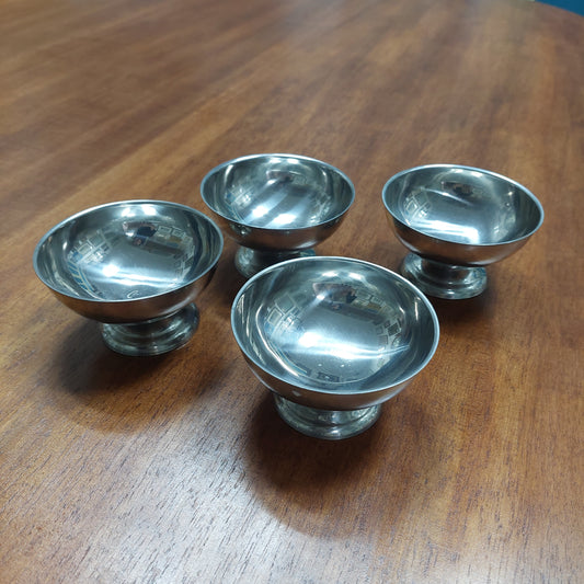 Set/4 Coppette Gelato Acciaio Inox 18/10