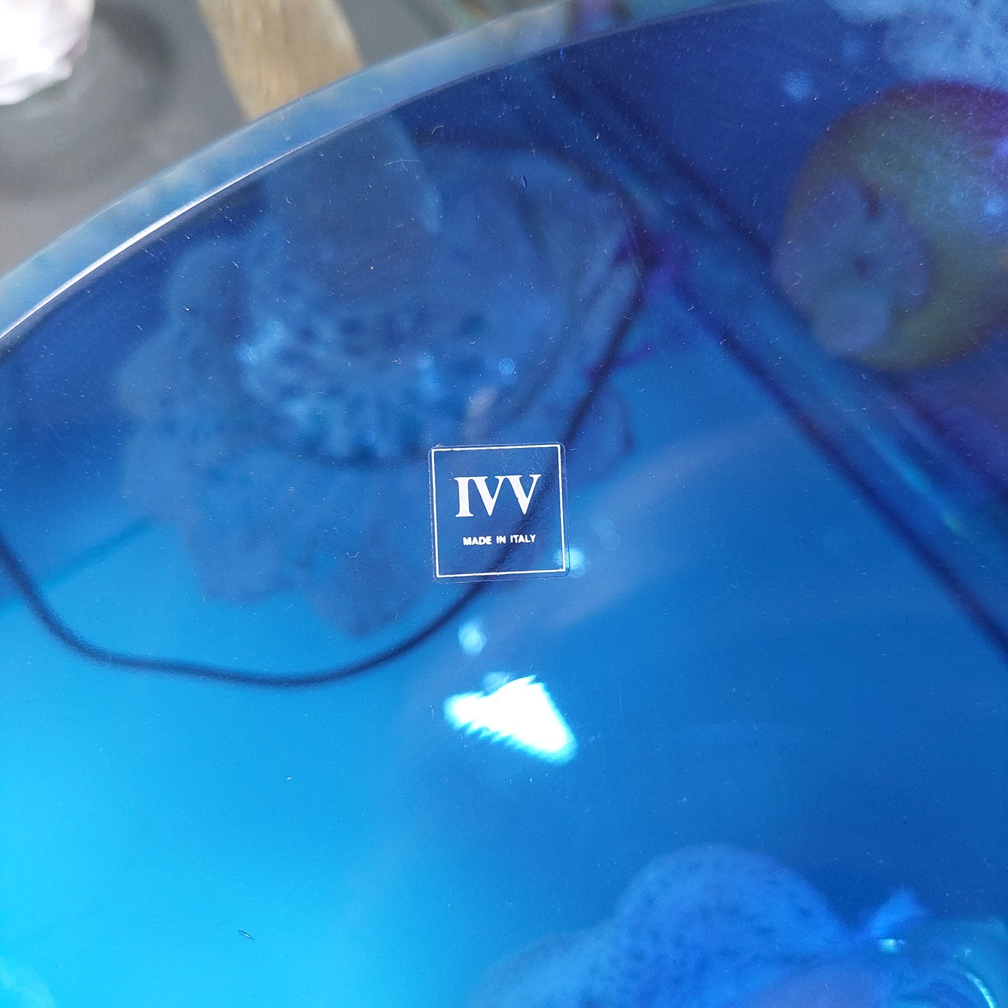 Alzatina Cristallo* Piatto Blu Ivv D28x20h