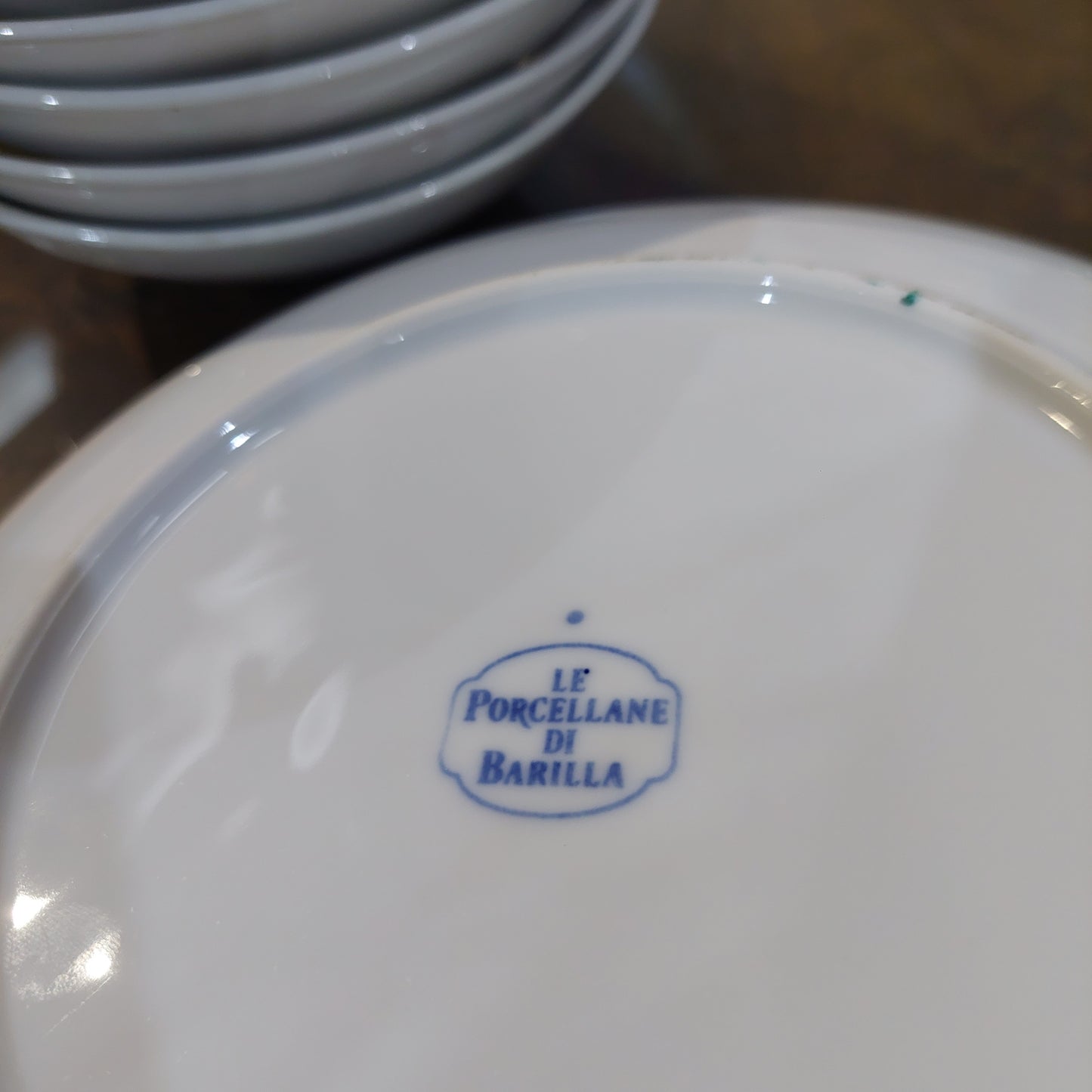 Set/5 Ciotoline + 5 Piattini Porcellana Bianca Barilla