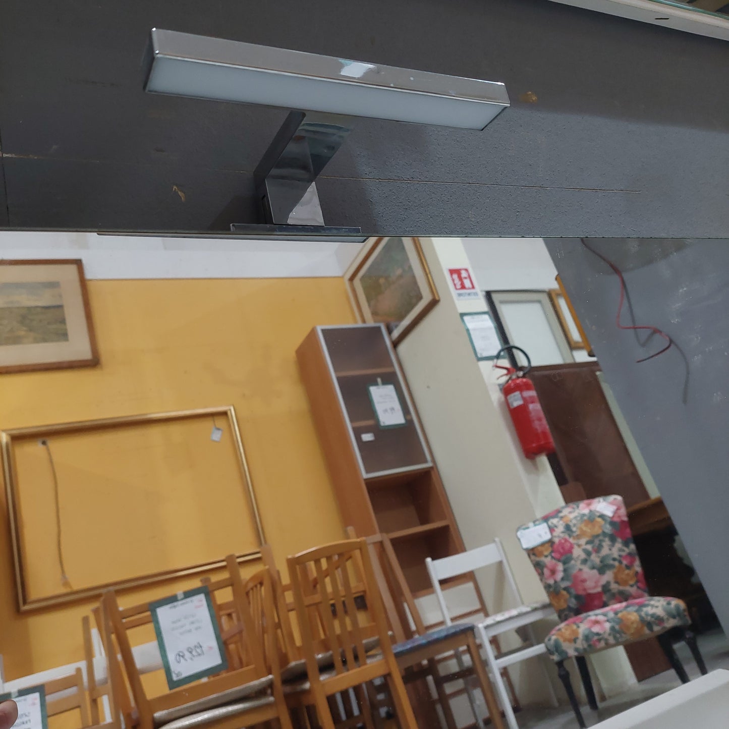 Set Lavandino Doppio Da Incasso E Specchio Con Luce
