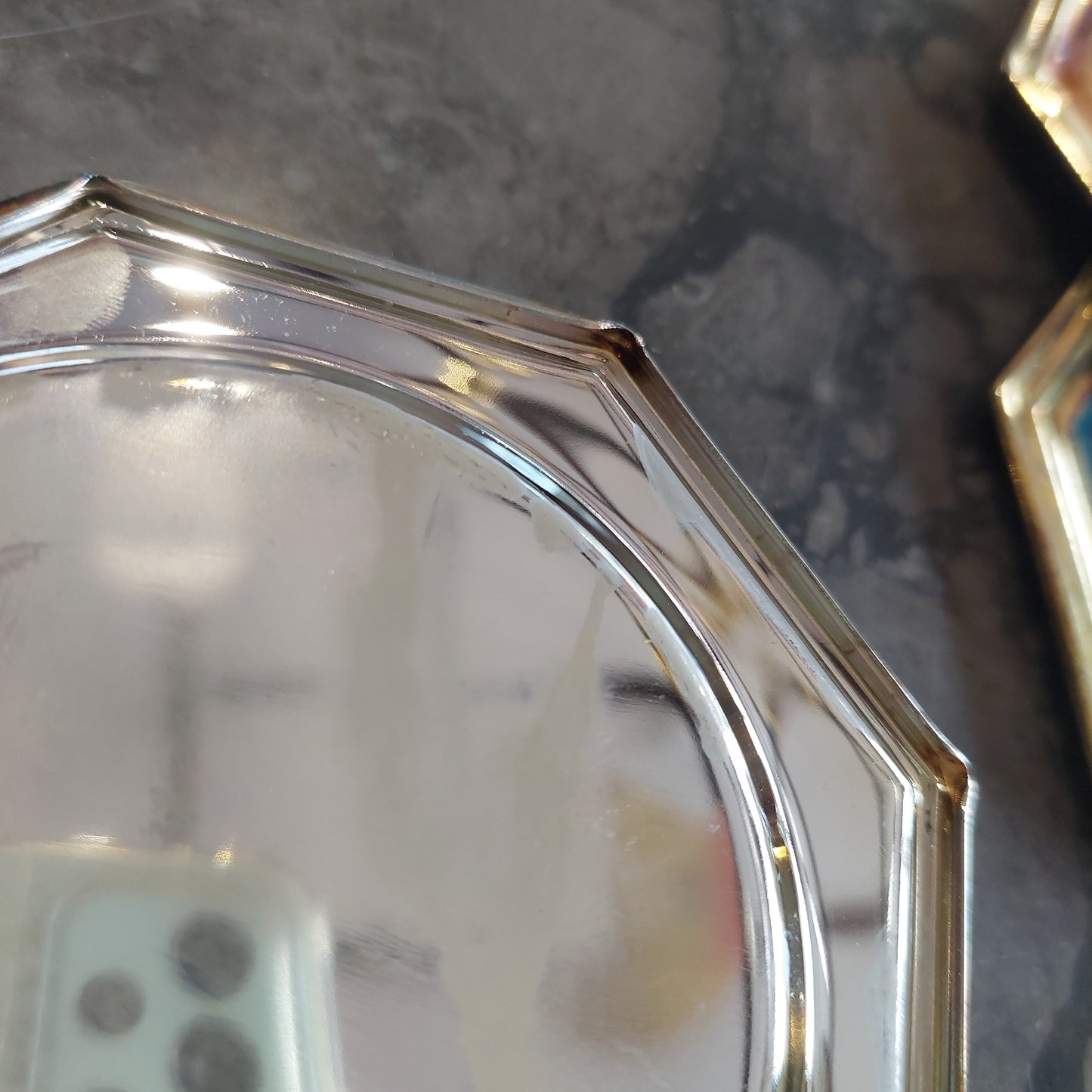 Set/12 Sottobicchieri Silverplated Bordo Ottone