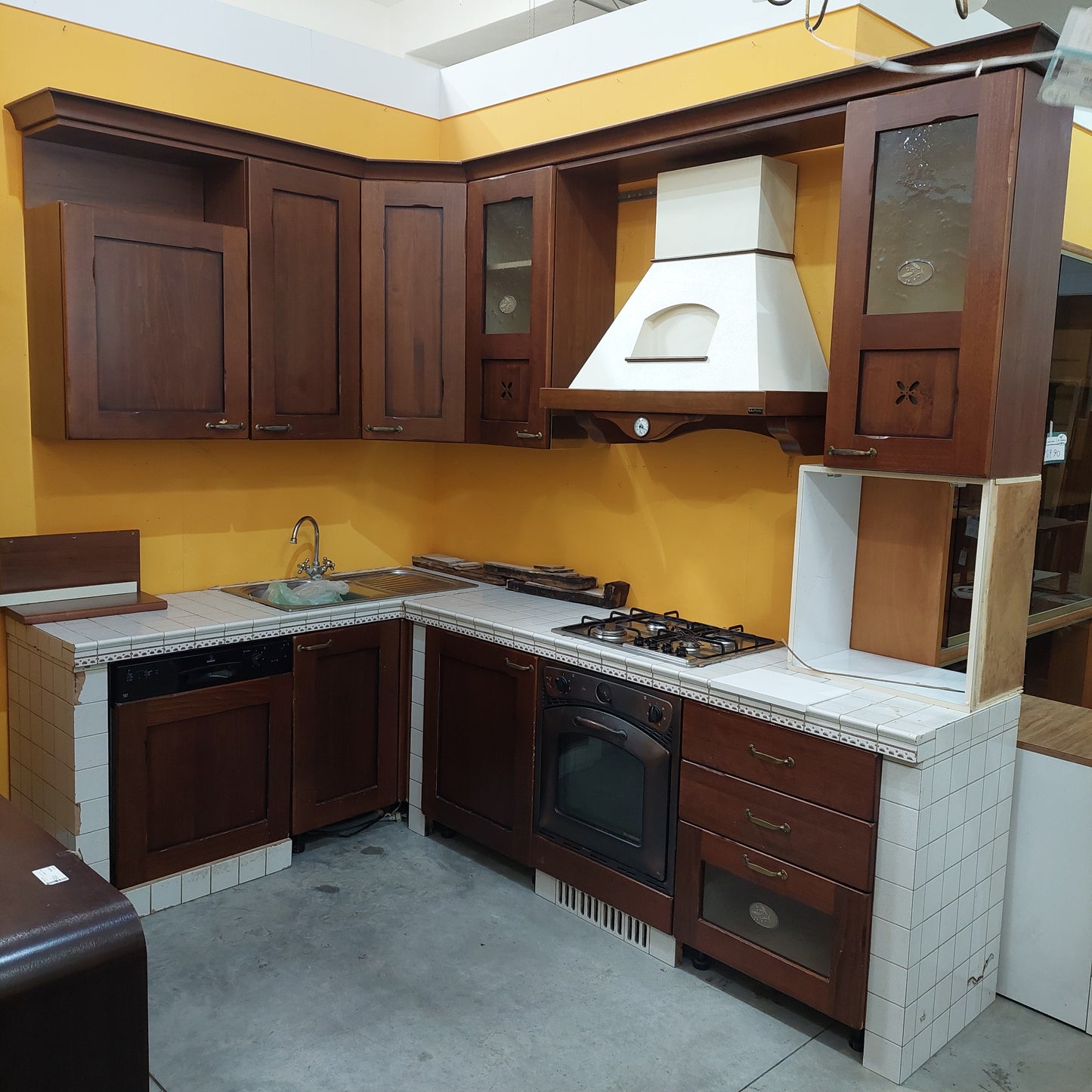 Cucina Angolare "claris" Simil Muratura