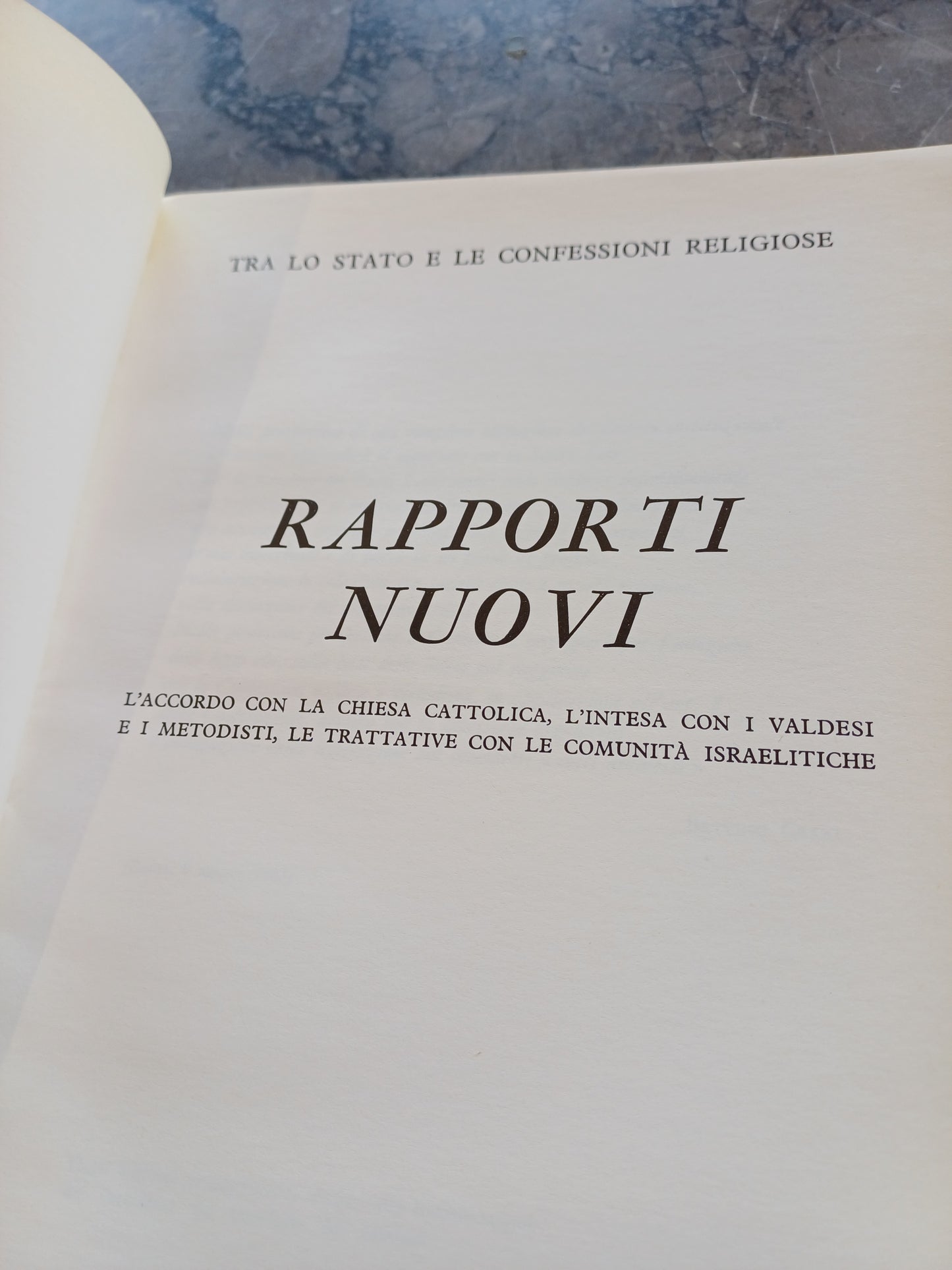 L/un Accordo Di Libertà, La Revisione Del Concordato