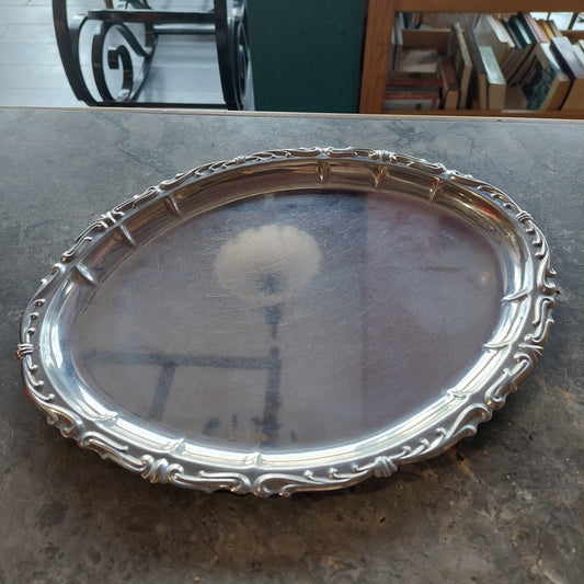 Vassoio Ovale Acciaio Cm 35x28