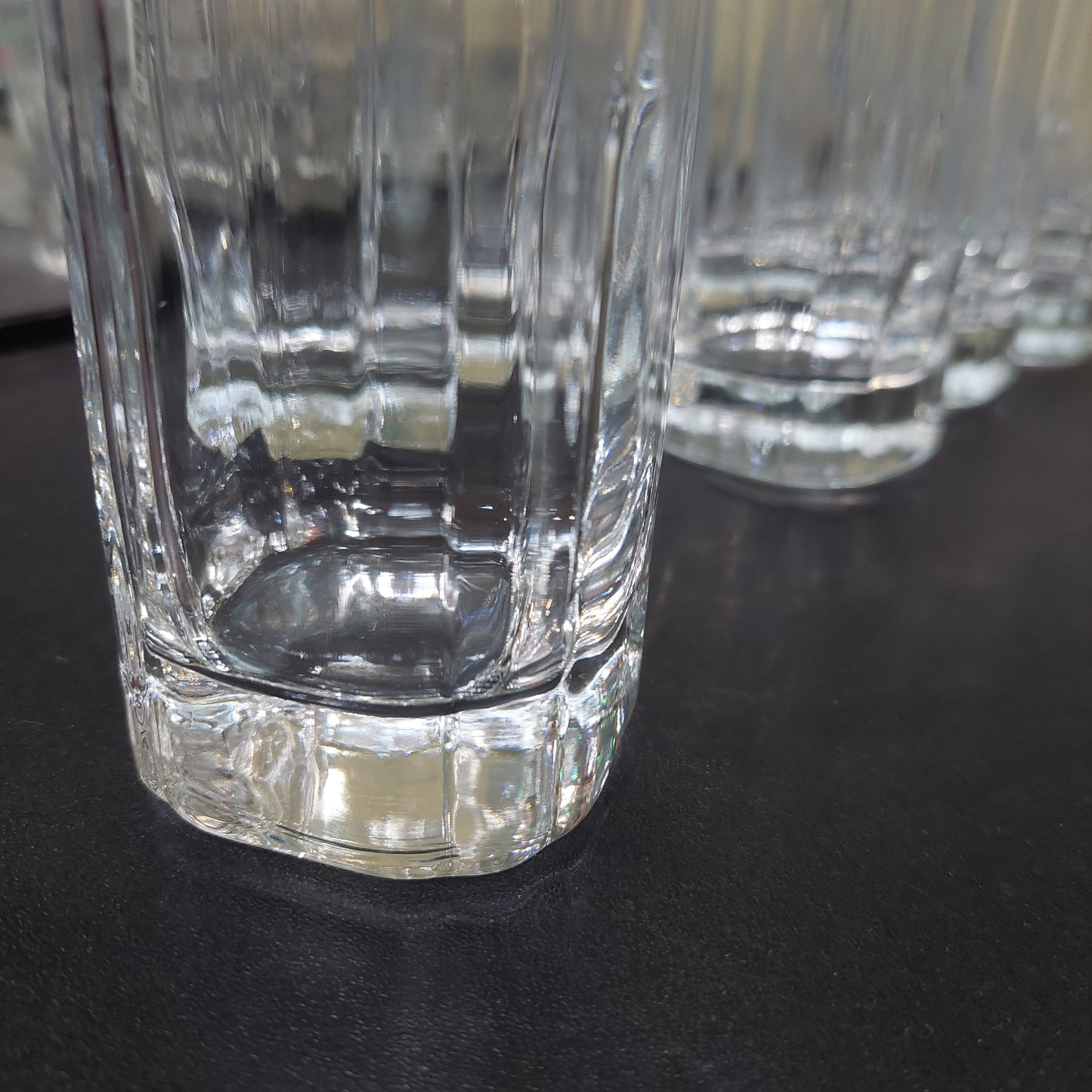 Set/24 Bicchieri Cristallo Righe