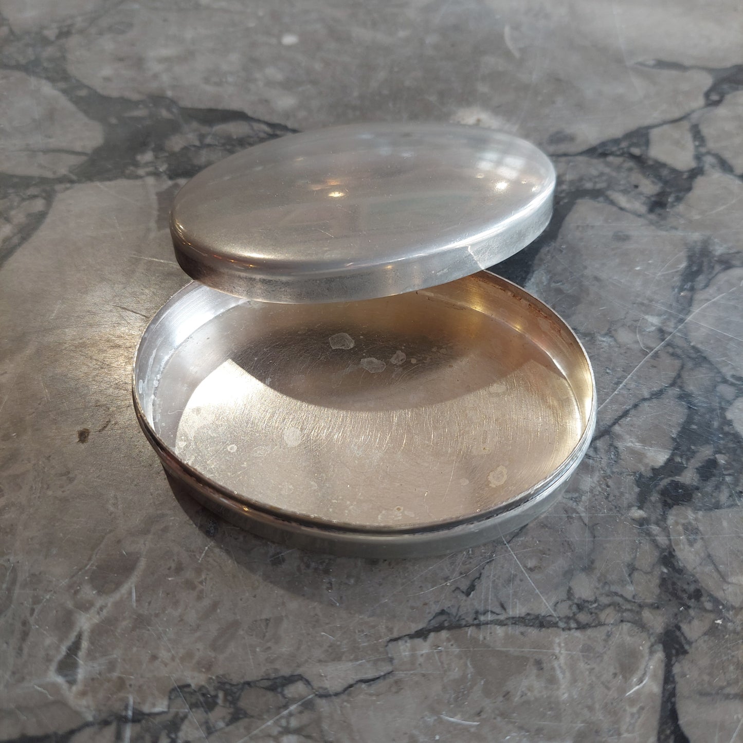Scatolina Ovale "olri" Silver Plated Cm8x5,5