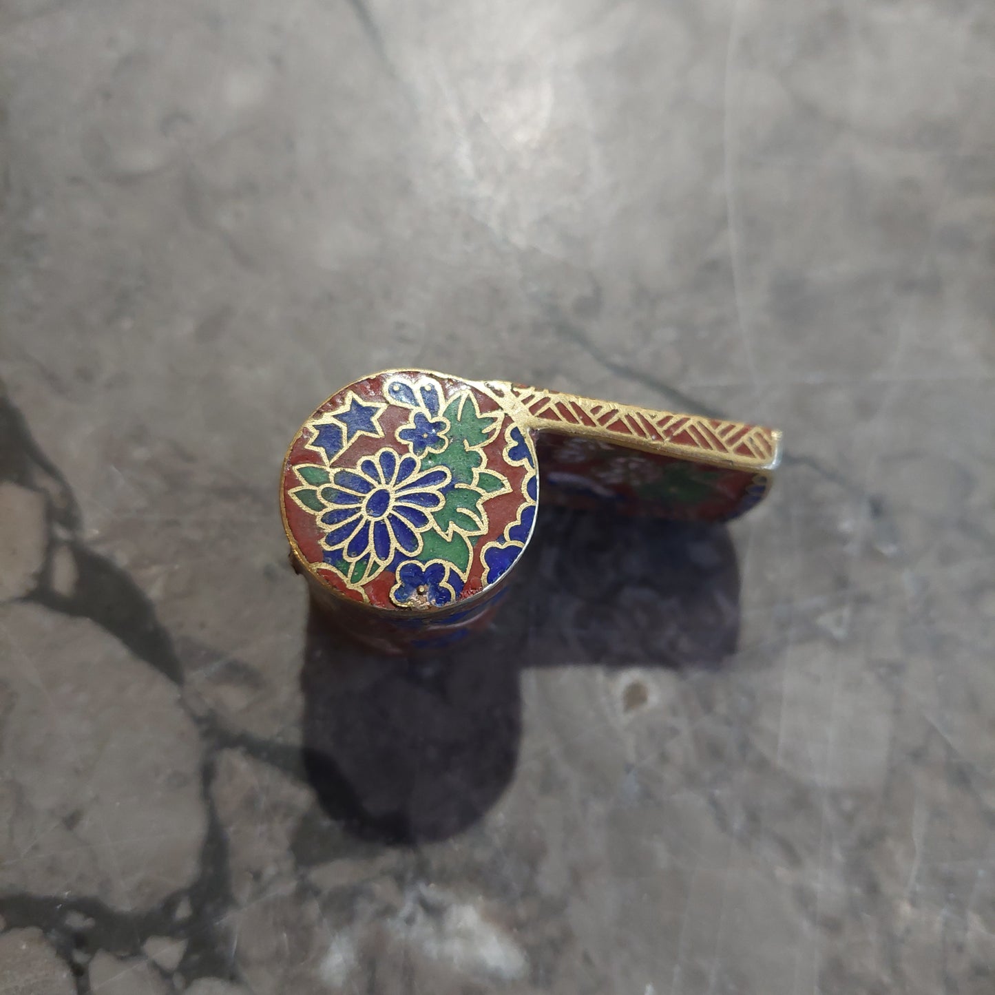 Fischietto Cloisonnè Cinese