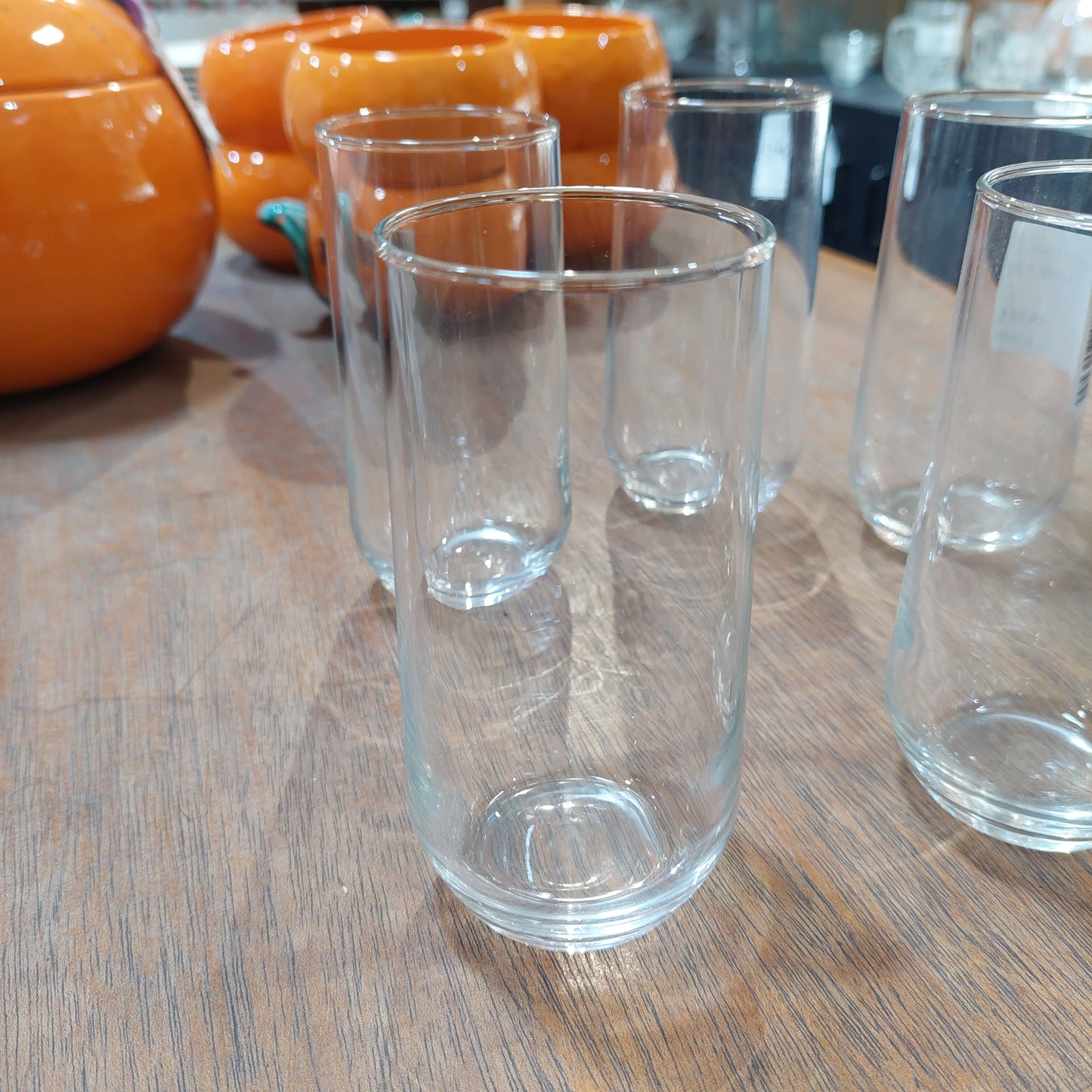 Set/6 Bicchieri Bibita Vetro Liscio