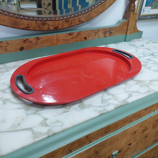 Vassoio Rosso Biesse Design Pino Spagnolo Anni 70