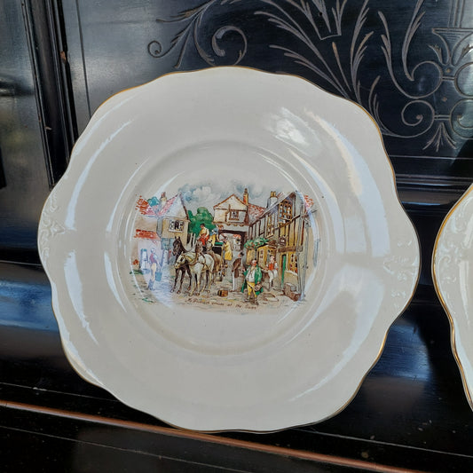 Piatto Da Collezione Porcellana Inglese Sandland Ware