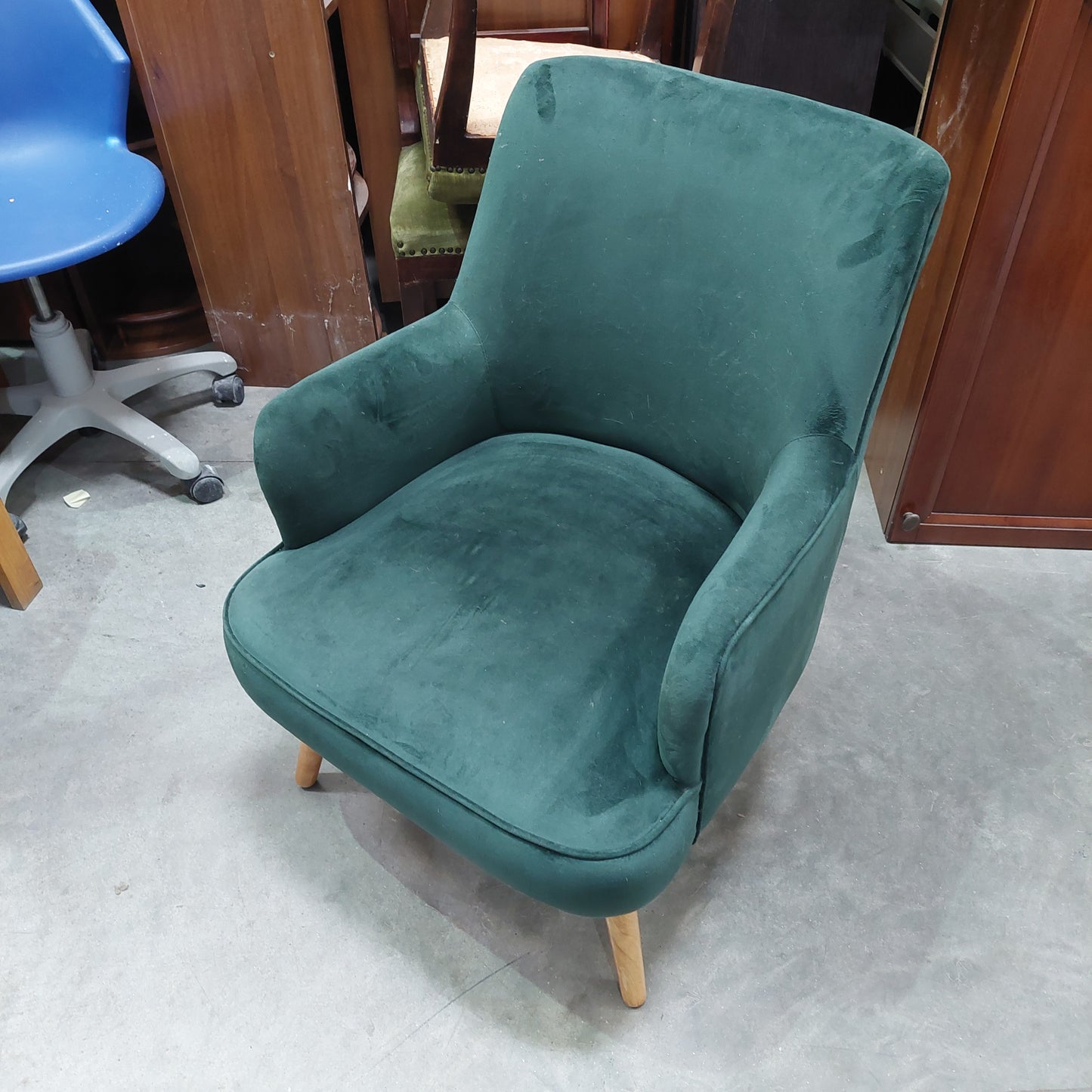Poltrona * Velluto Verde Petrolio