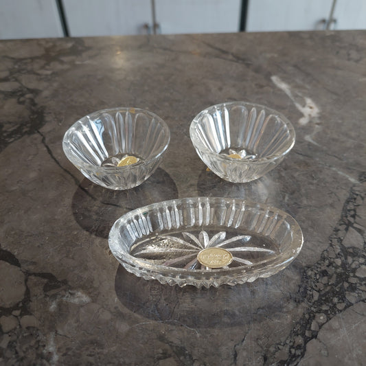 Set/3 Salierine Plastica/silver Plated