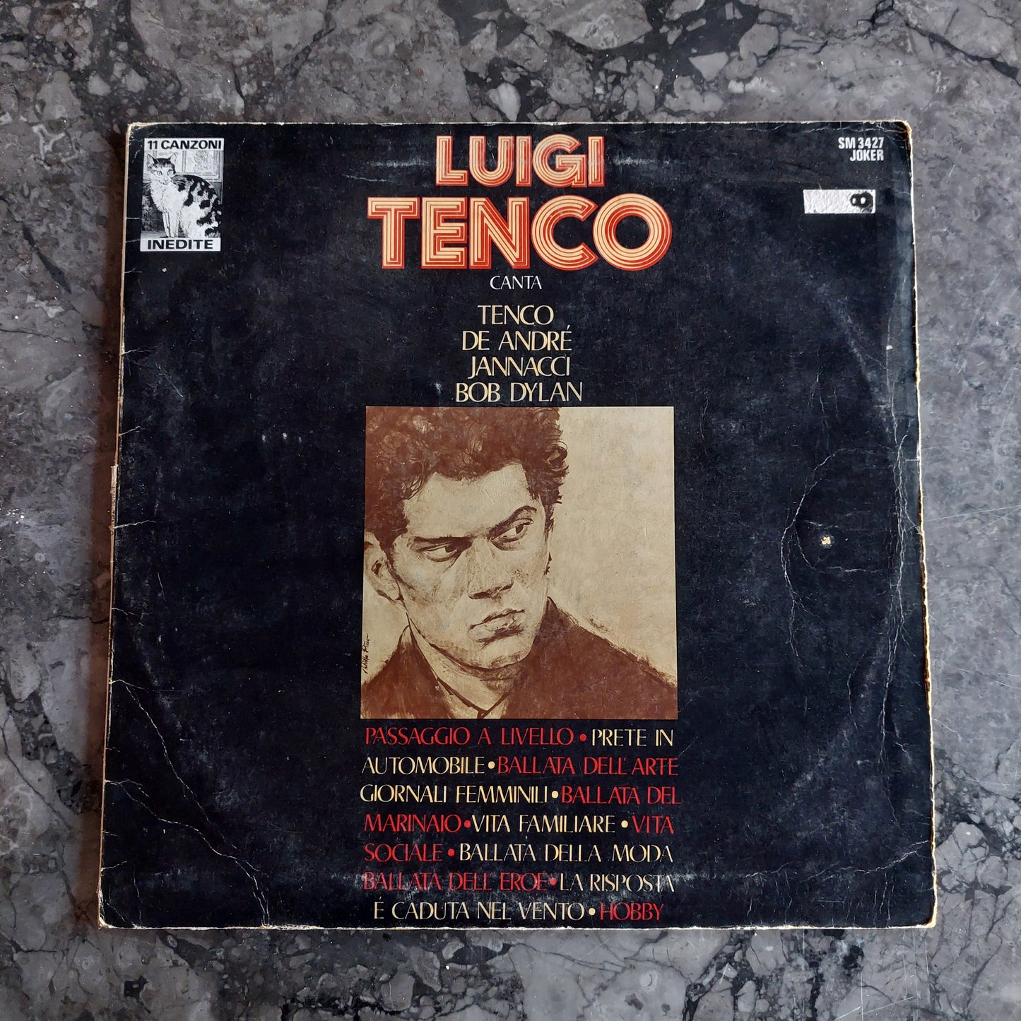 V/luigi Tenco Canta Tenco,de Andrè, Jannacci, Bob Dylan, Mogol (lp)
