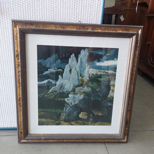 Q/stampa Cm53x55  "st.jerome In A Rocky Landscape" Joachim Patinir