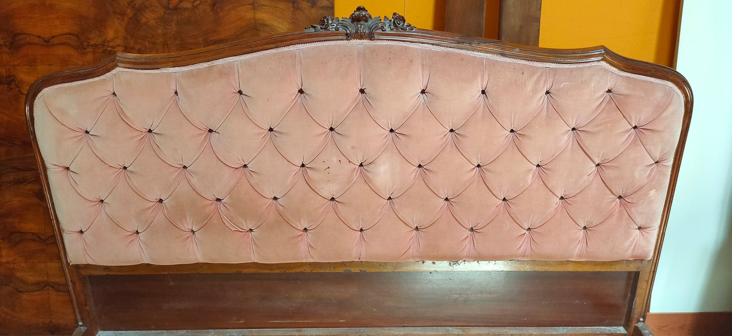 Letto * Matrimoniale Capitonnè Velluto Cm171x198h