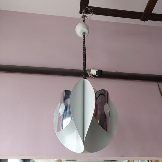 Lampadario Space Age Design Goffredo Reggiani Anni '70 3/l