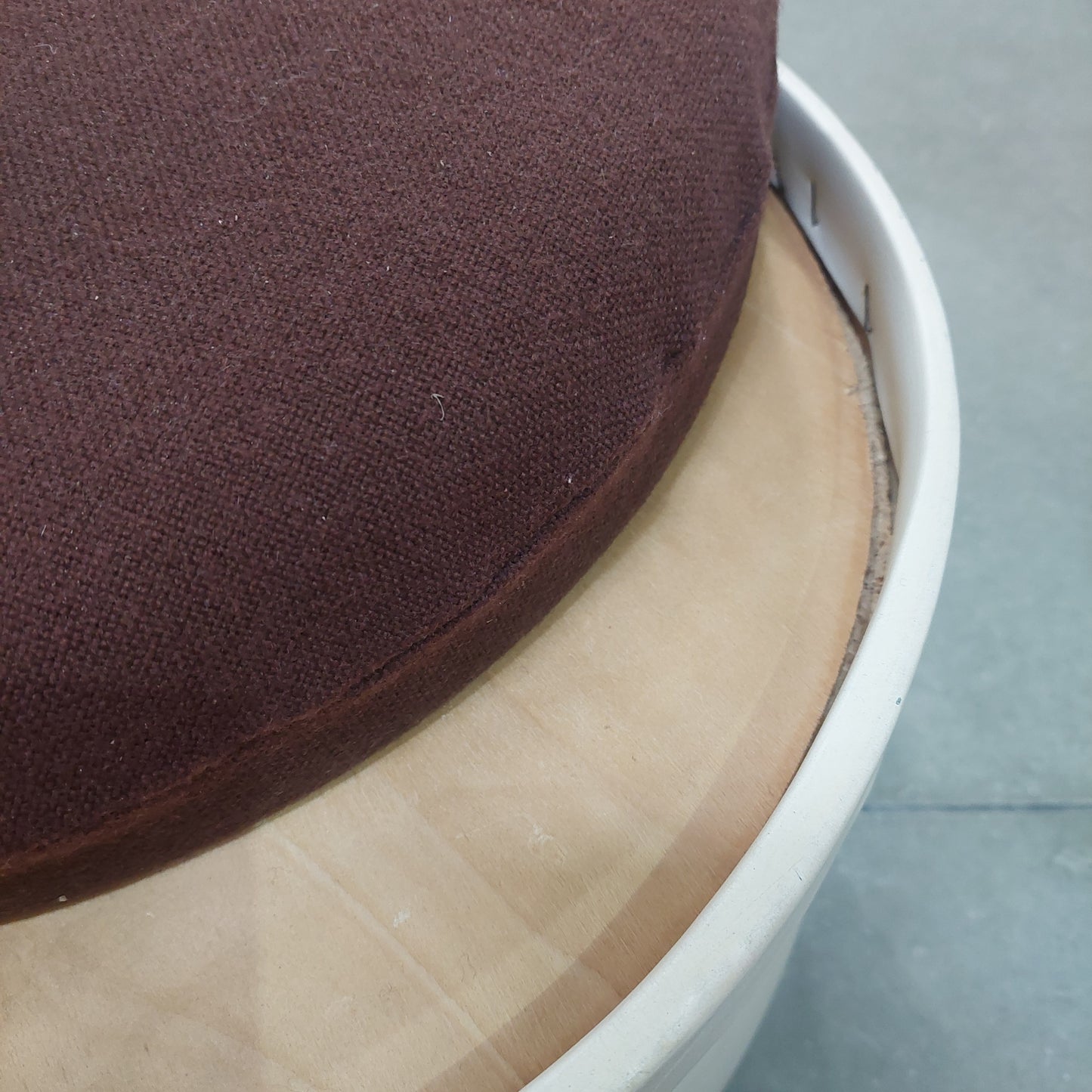 Pouf * Contenitore Vintage Con Cuscino D47x40h