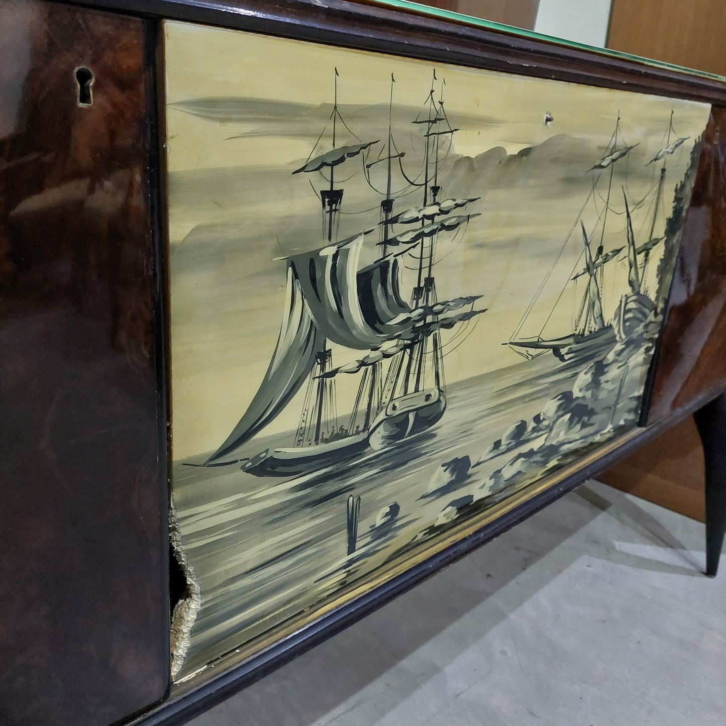 Buffet* Anni  '50 Con Specchio 3/sportelli